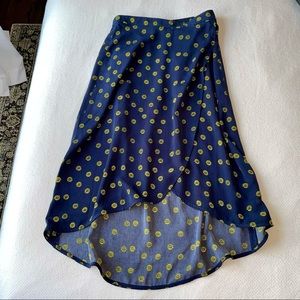 J. Crew Midi Skirt XS Daisy Print